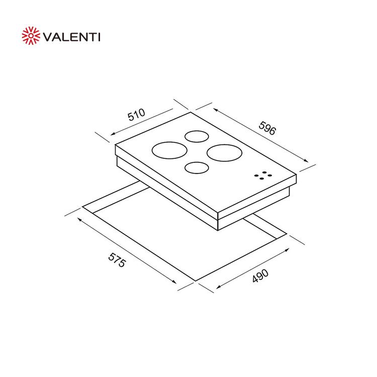 意大利VALENTI电陶炉VC4 MR 四加热区