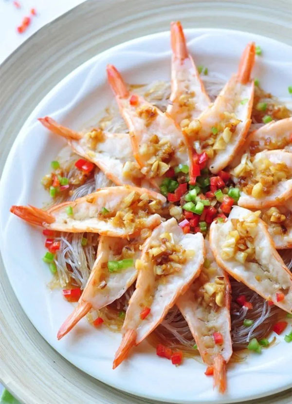 VALENTI蒸箱菜谱之蒜蓉粉丝蒸虾